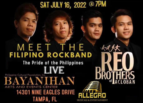 REO Brothers of Tacloban Live in Tampa Florida