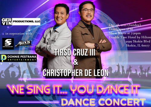 Tirso Cruz III and Christopher De Leon We Sing It You Dance It Skokie IL