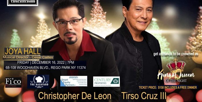 Tirso Cruz III and Christopher De Leon Live in Queens New York